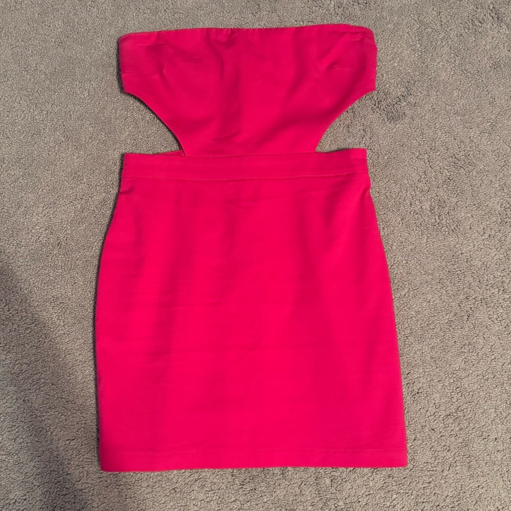 Pink Cutout Mini Dress